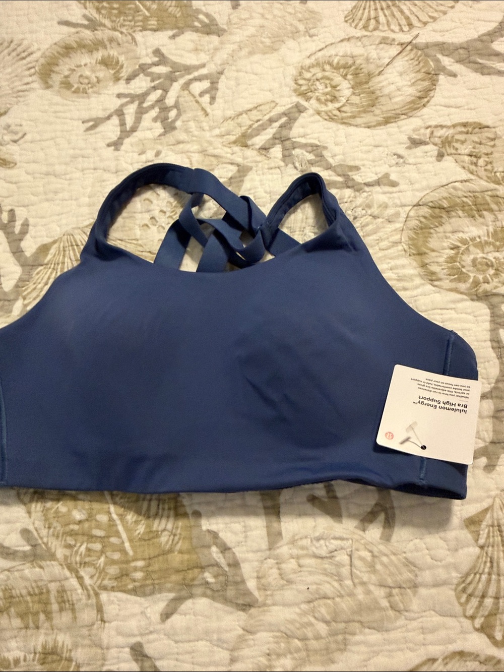 lululemon athletica High-Neck Strappy Sports Bra - Blue